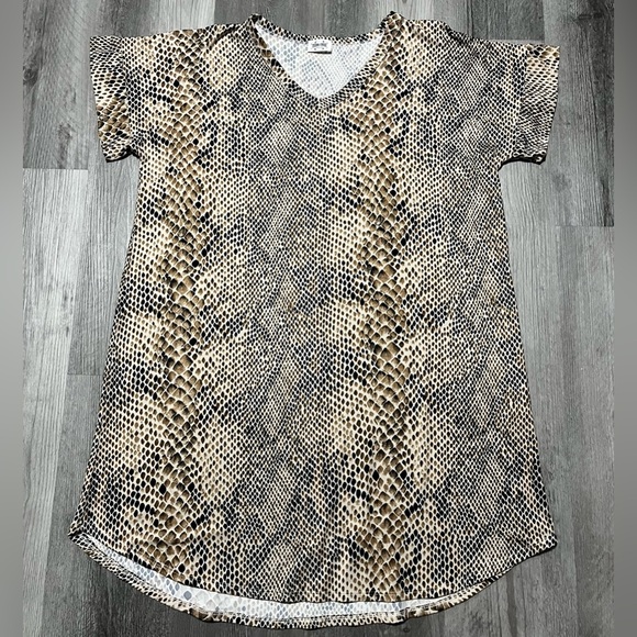 Texas True Threads Snakeskin Print Dress - Sz Women’s Large - Picture 1 of 7